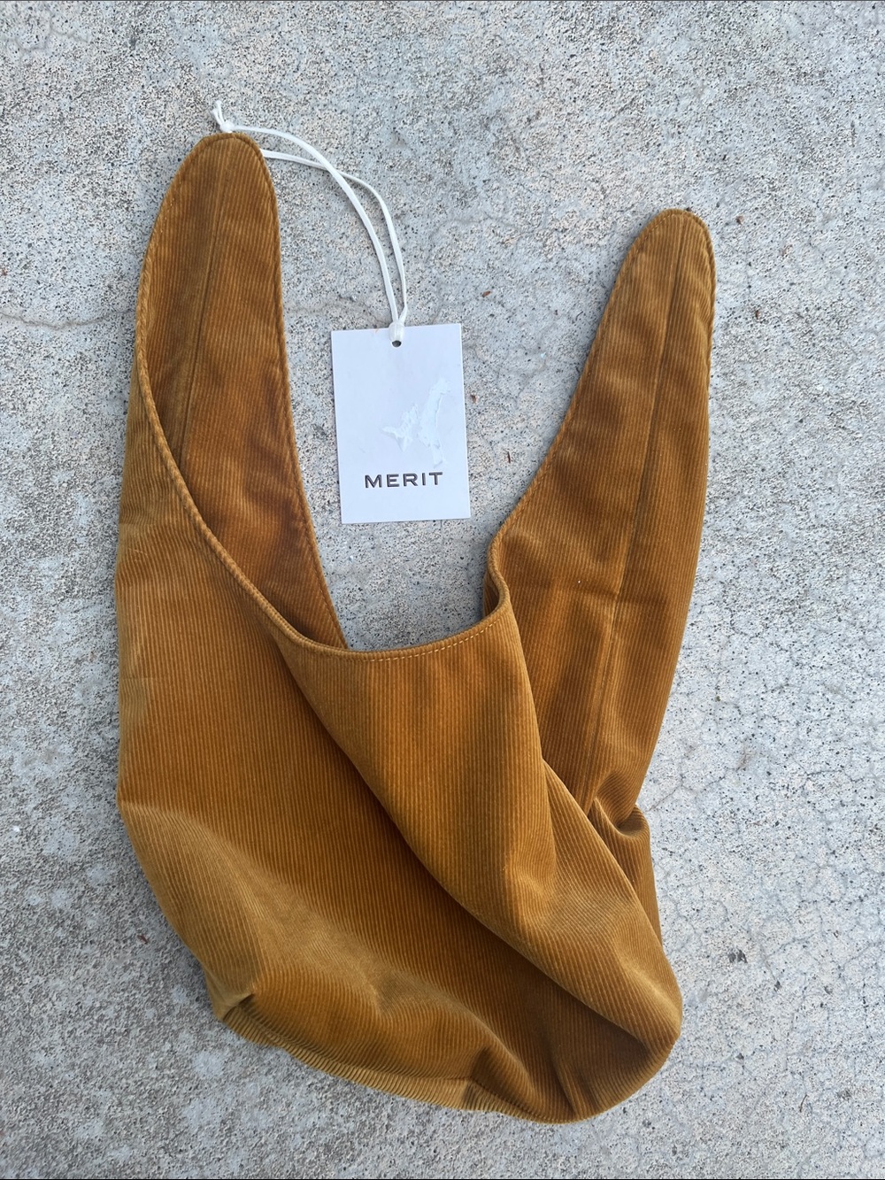 Merit Corduroy Mini Shoulder Bag in Mustard